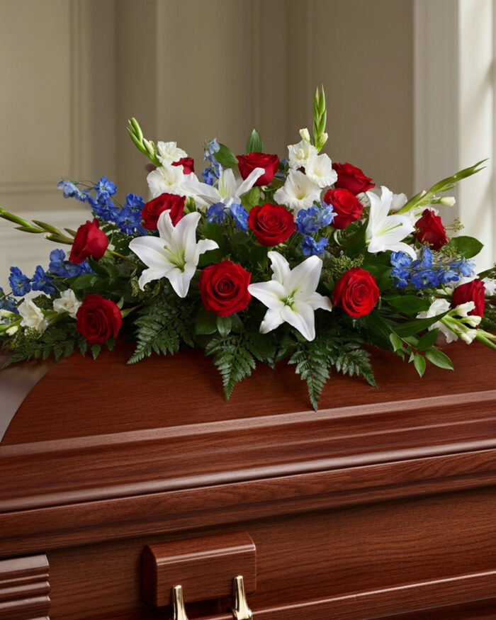 Patriotic Casket Spray