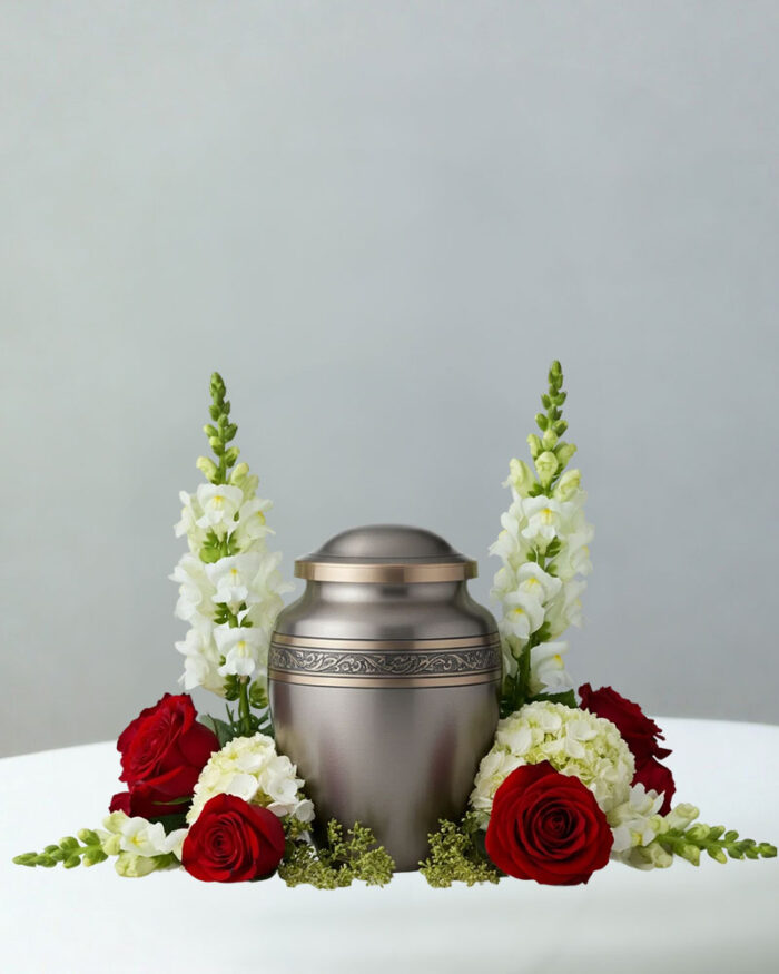 Red & White Tribute Flowers